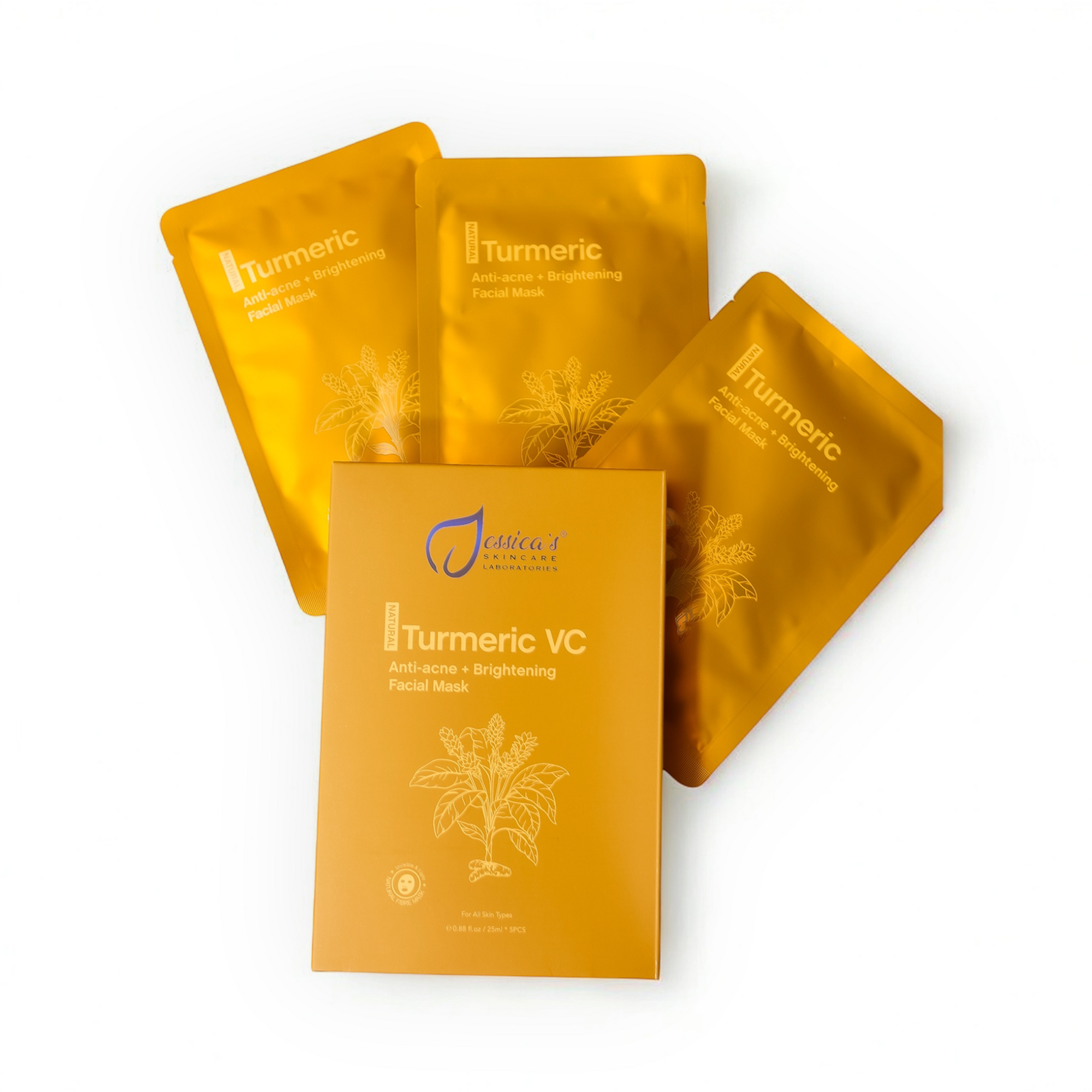 Turmeric Sheet Mask Set (5-Pack)